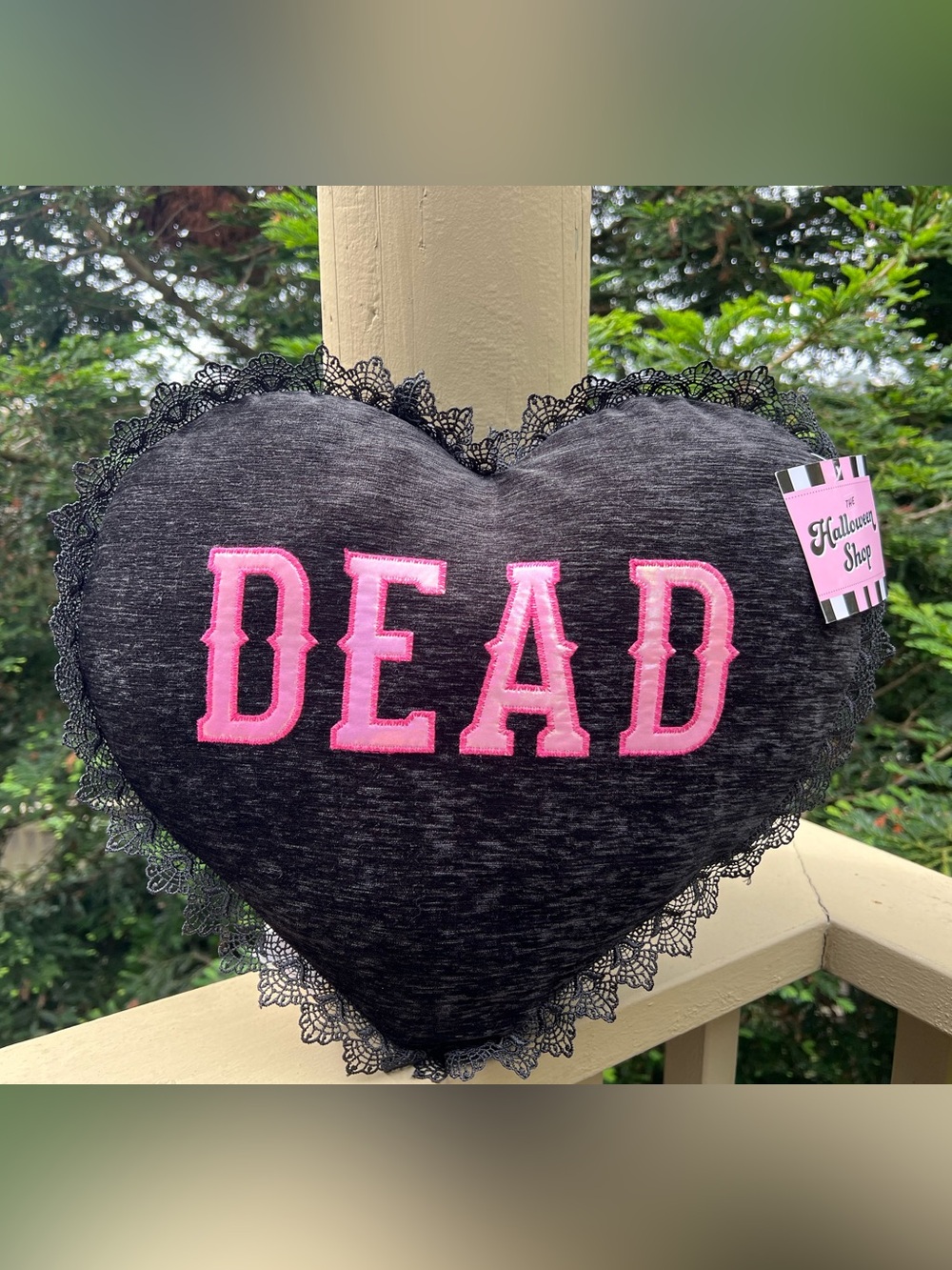 Halloween DEAD Heart Pillow